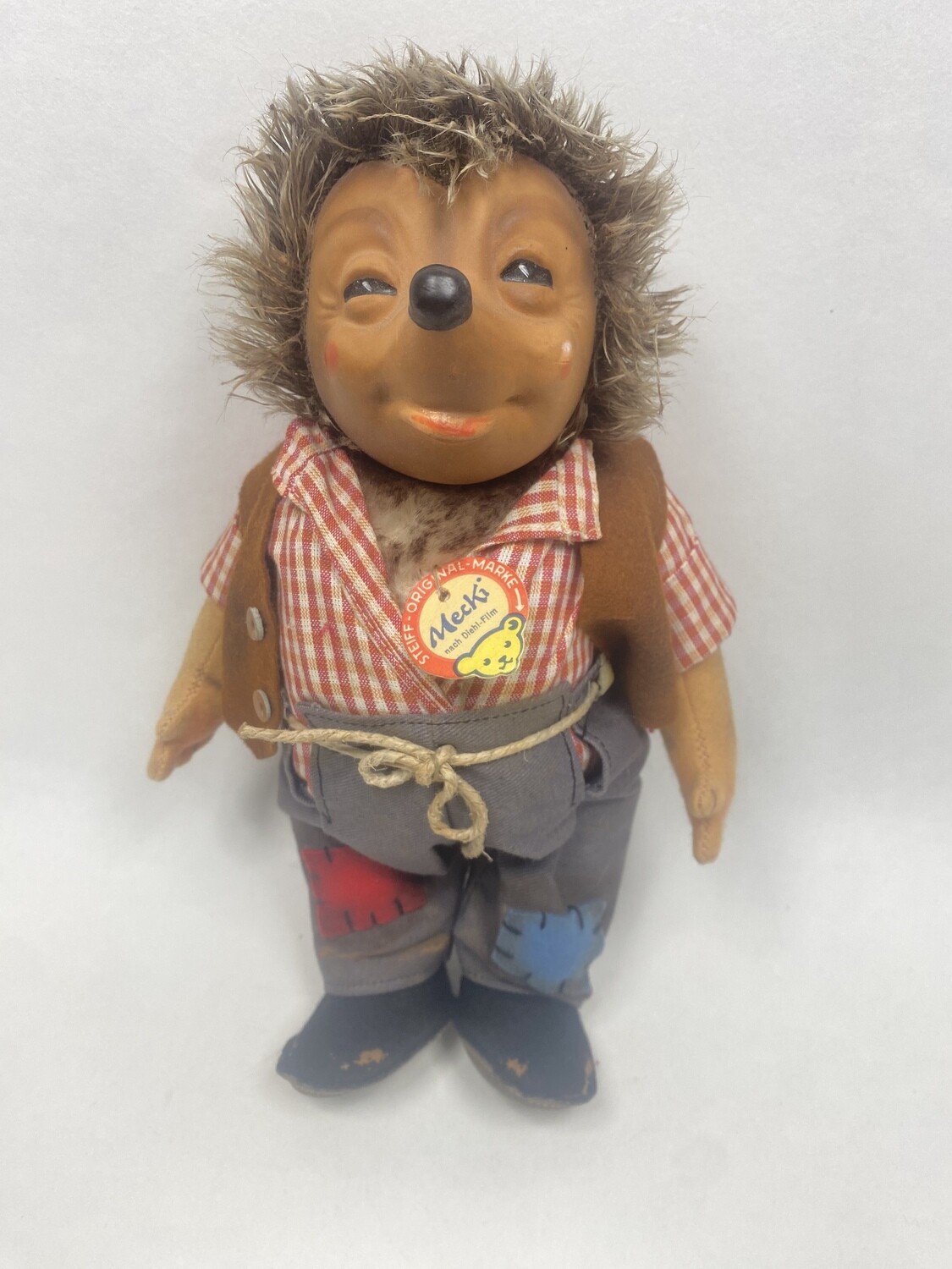 Steiff Igel Mecki 50ger Jahre stehend 27cm Mega Sammlerstück