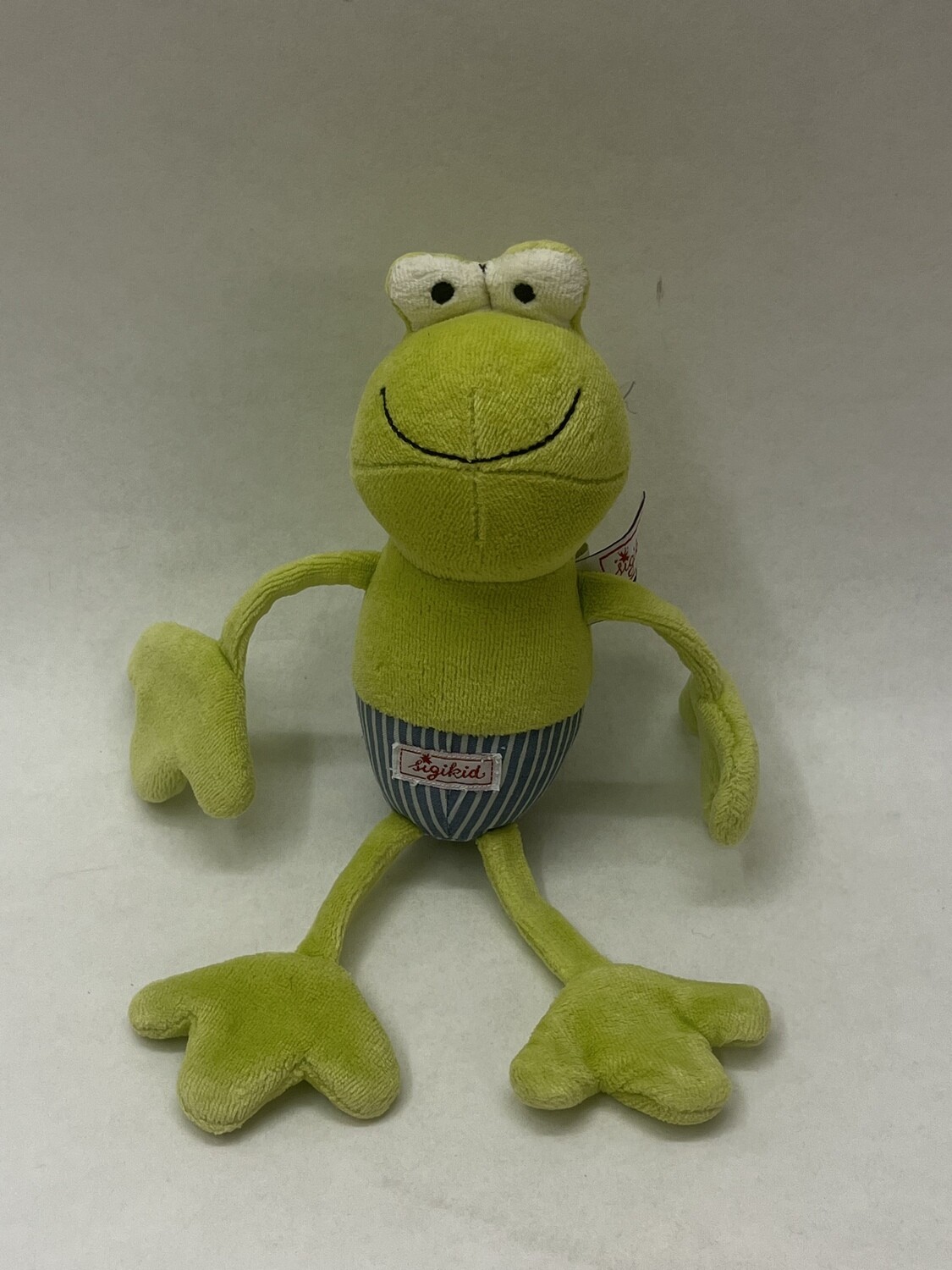 Babyspielzeug Frosch Sigikid mit Geräuschen/Rassel stehend 24 cm