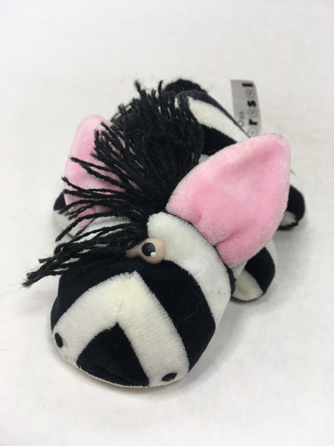 Perlsacktier Das Zebresel liegend 12cm Kult Mega selten