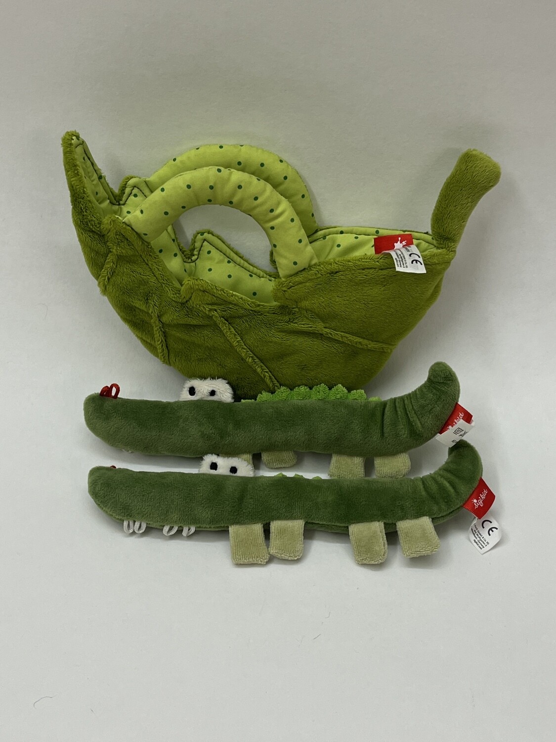 Babyspielzeug Krokodile Sigikid mit Geräuschen/Rassel stehend 24cm