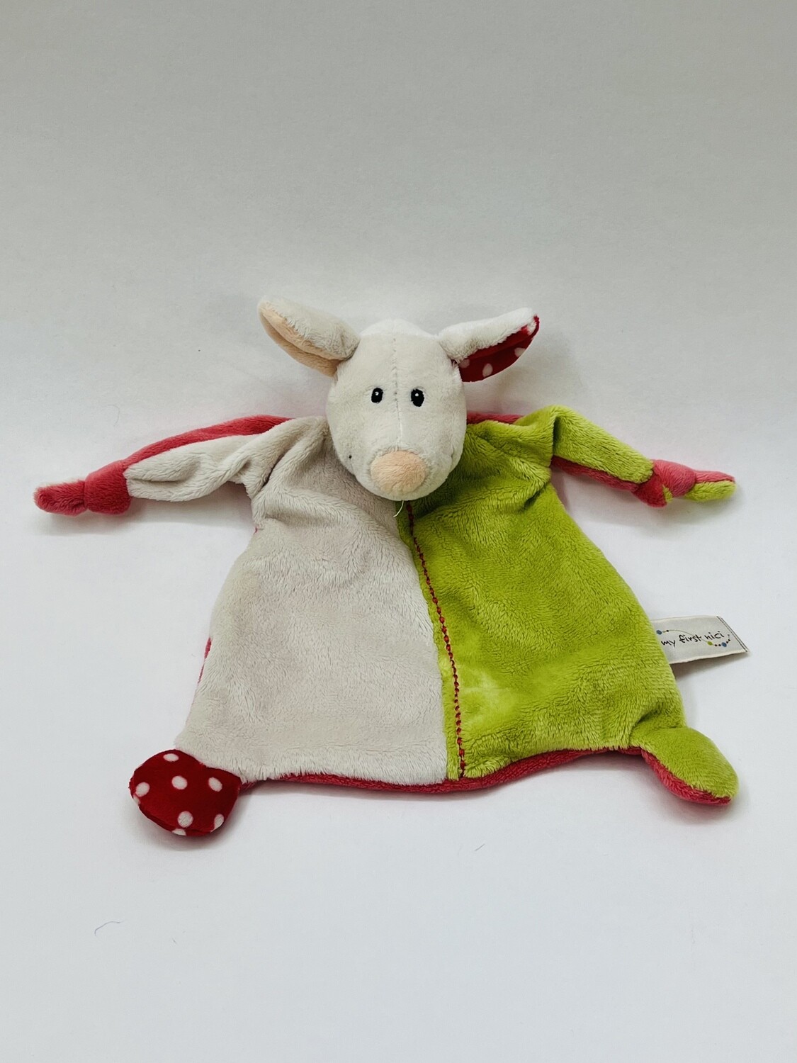 Schnuffeltuch / Schmusetuch Maus Nici liegend 30cm ( beliebt )