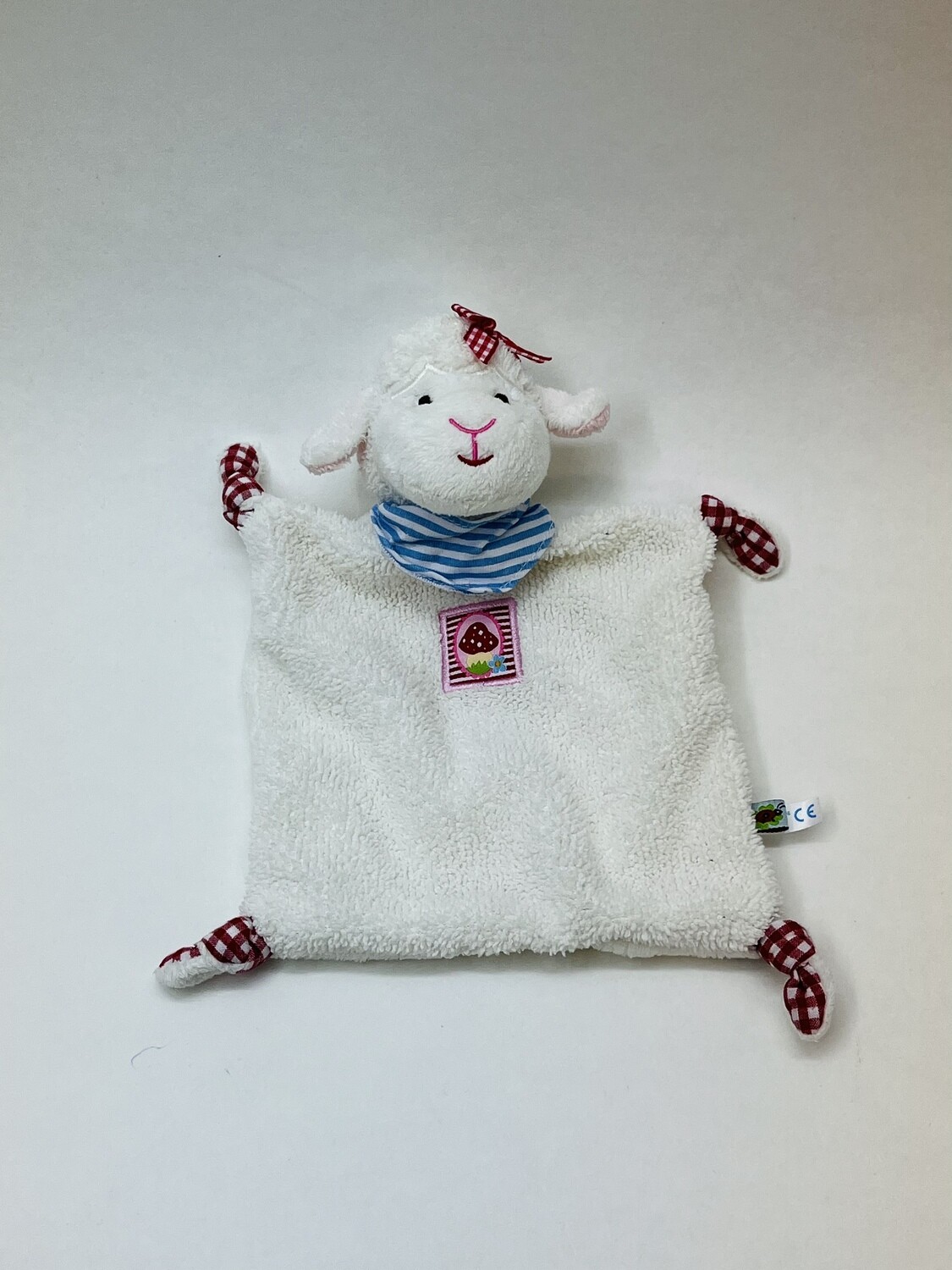 Schnuffeltuch / Schmusetuch Schaf Die Spiegelburg liegend 25cm