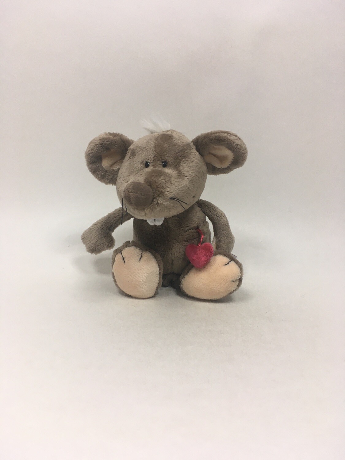 Nici Maus mit Herz Luka stehend 23cm Sammlerstück Neuwertig mit Etikett