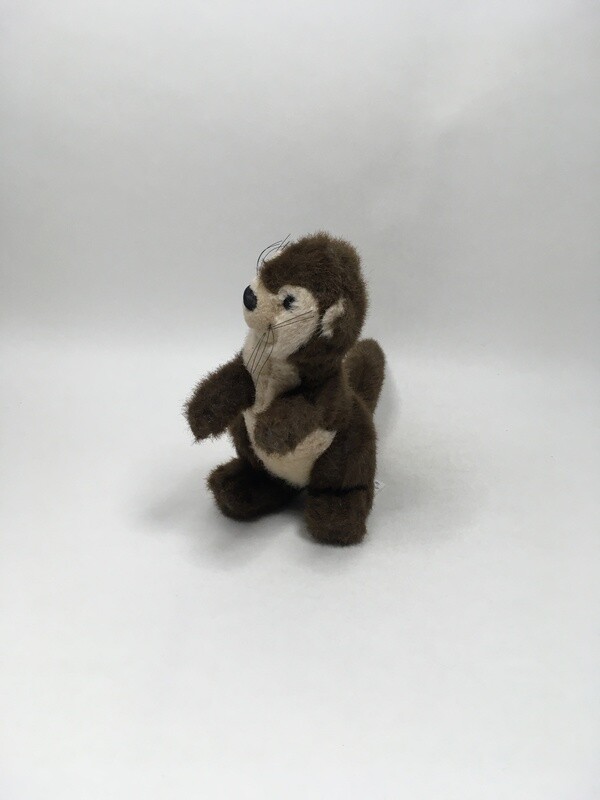 Frettchen Otter Marder Iltis stehend 25cm Vintage Rarität ( beliebt )