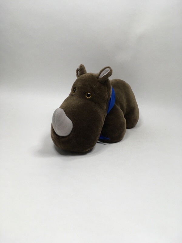 Nashorn Deichmann liegend 40cm Sammlerstück