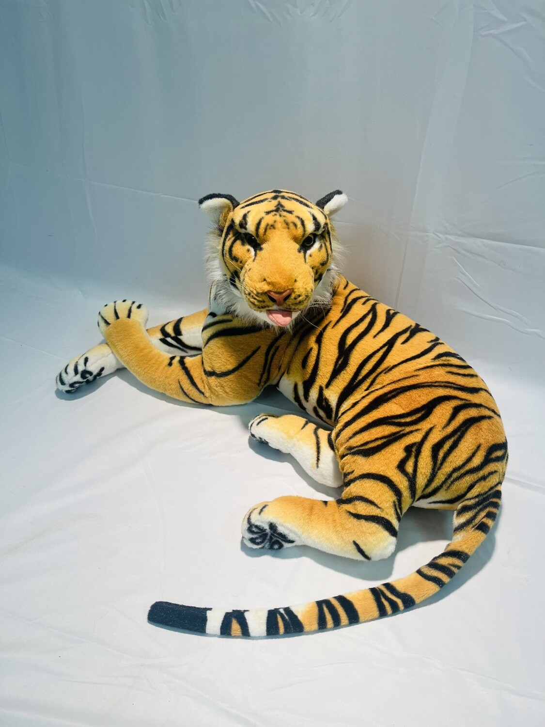 XXL Tiger Morgenroth Plüsch GmbH liegend 120cm 1,6kg Sammlerstück