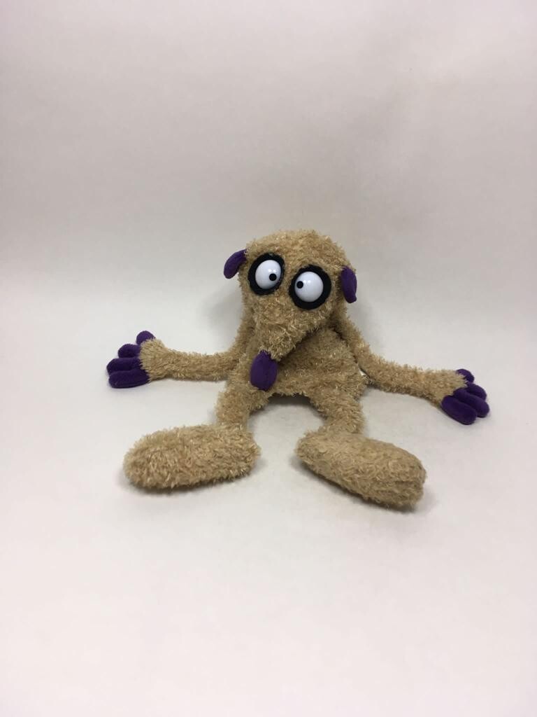 Jan und Henry Handpuppe Erdmännchen Heunec stehend 40cm Sammlerstück