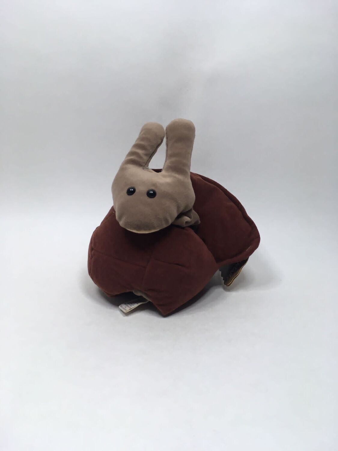 Schnecke Folkmanis Handpuppe "Speedy" mit spielbaren Fühlern und Mund liegend 33cm Sammlerstück mit Etikett