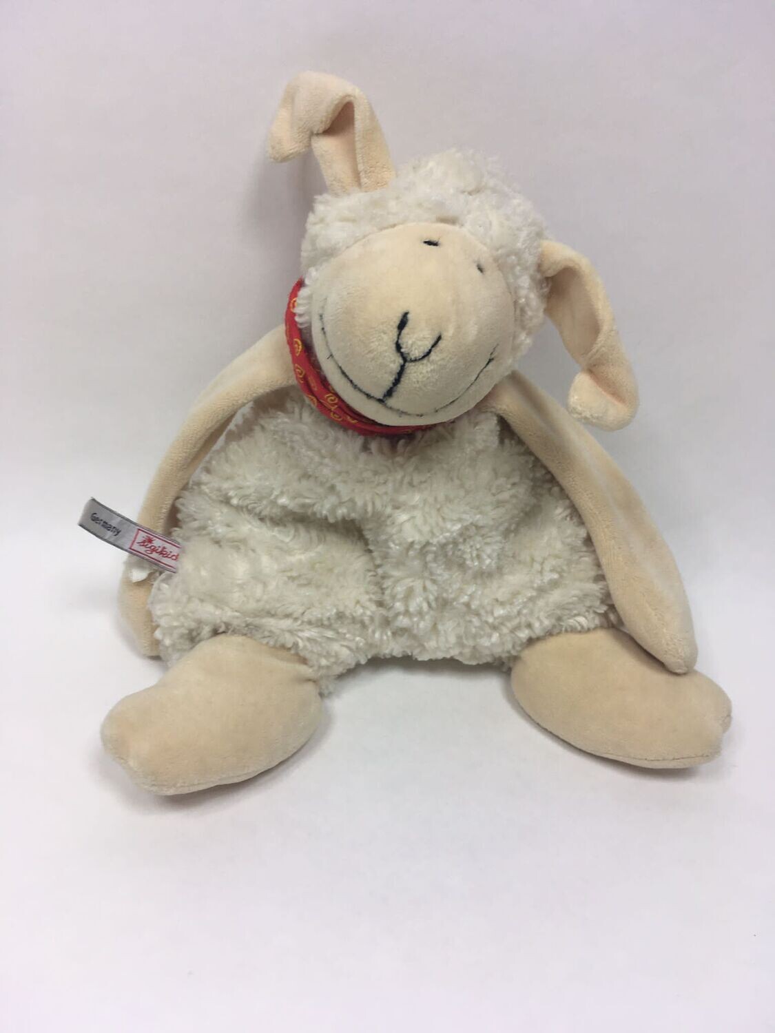 Sigikid Schaf Wolli Wollblöd Kirschkern Kissen stehend 30cm Rarität ( beliebt )