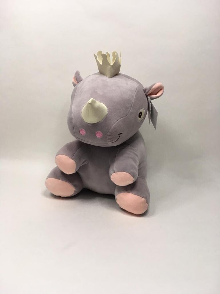 Nashorn Kuschelfreund sitzend 40cm Sammlerstück Neuwertig mit Etikett