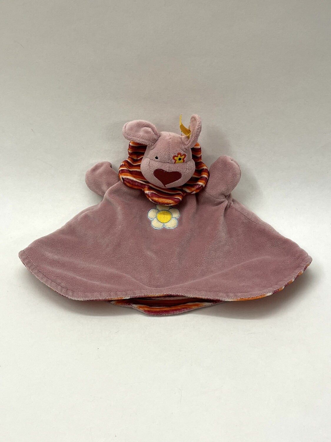 Steiff Hund Schmusetuch 234668 mit Knopf und Fahne stehend 32cm Sammlerstück