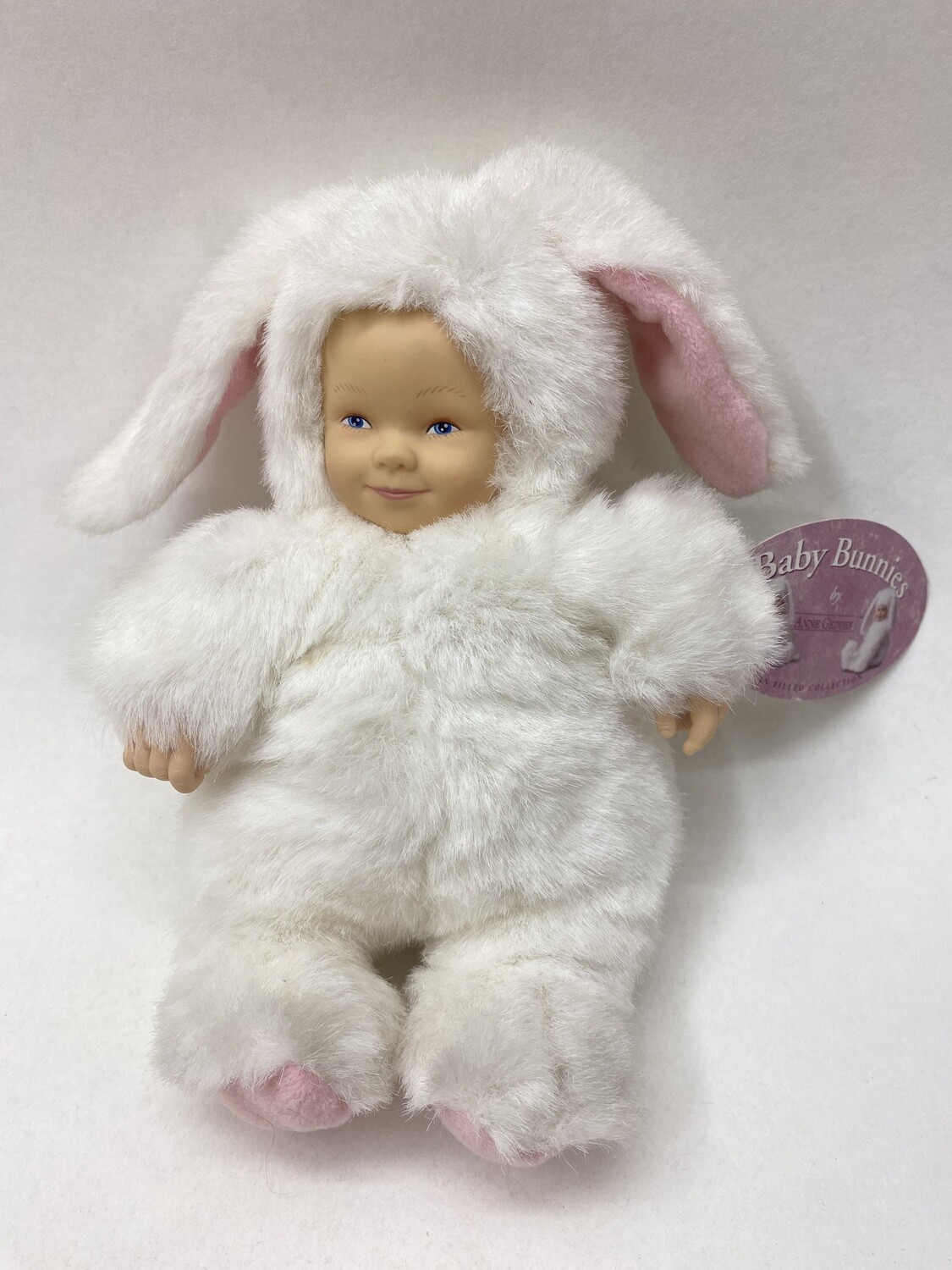 Puppe Baby Anne Geddes Baby Bunnies stehend 24cm Sammlerstück mit Etikett