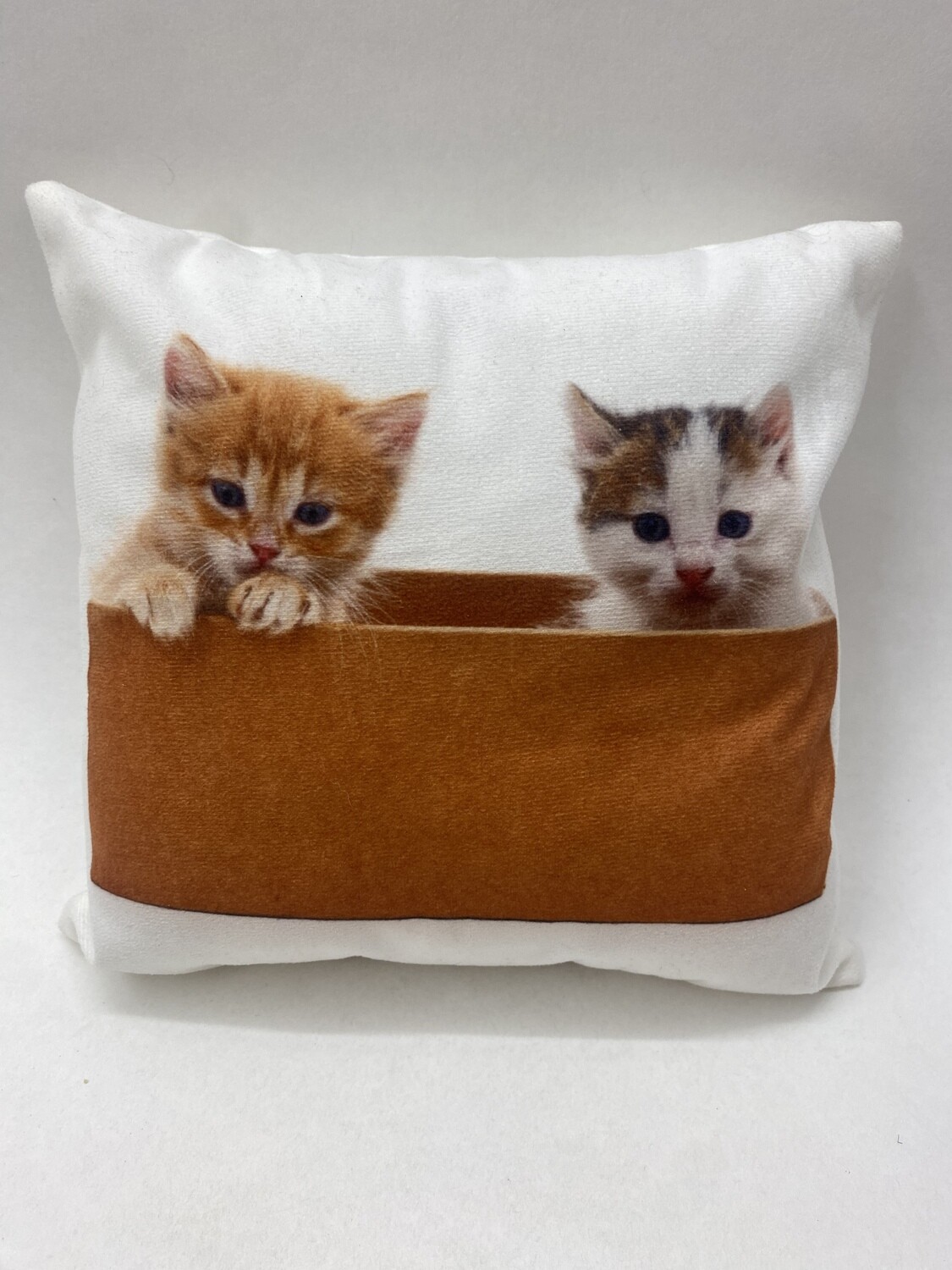 Deko Kissen mit Katzen stehend 25*25cm sehr selten