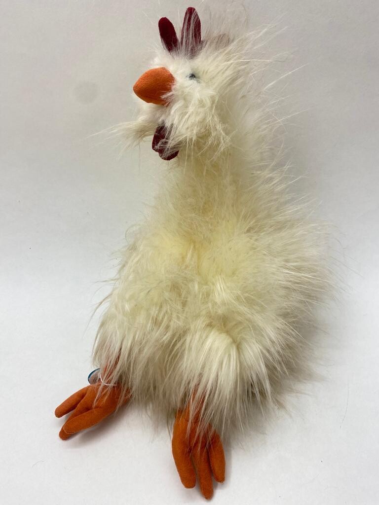 Huhn Jellycat Chelsea Chicken stehend 35cm Sammlerstück Neuwertig mit Etikett
