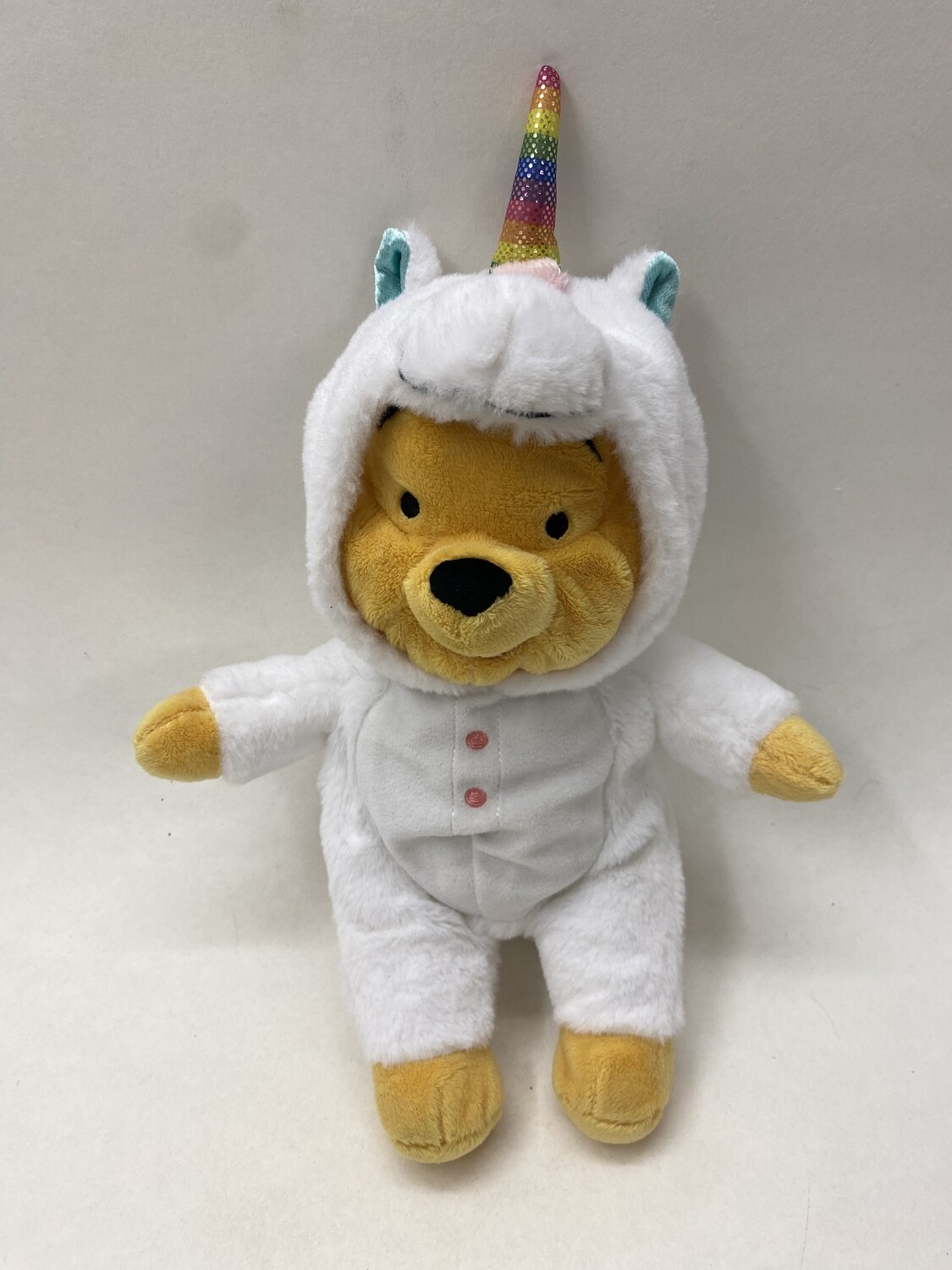 Disney Winnie Pooh Teddy im Einhorn Kostüm stehend 32cm Sammlerstück