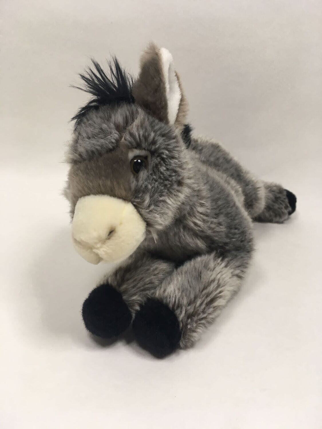 Esel Teddy Hermann liegend 37cm Sammlerstück