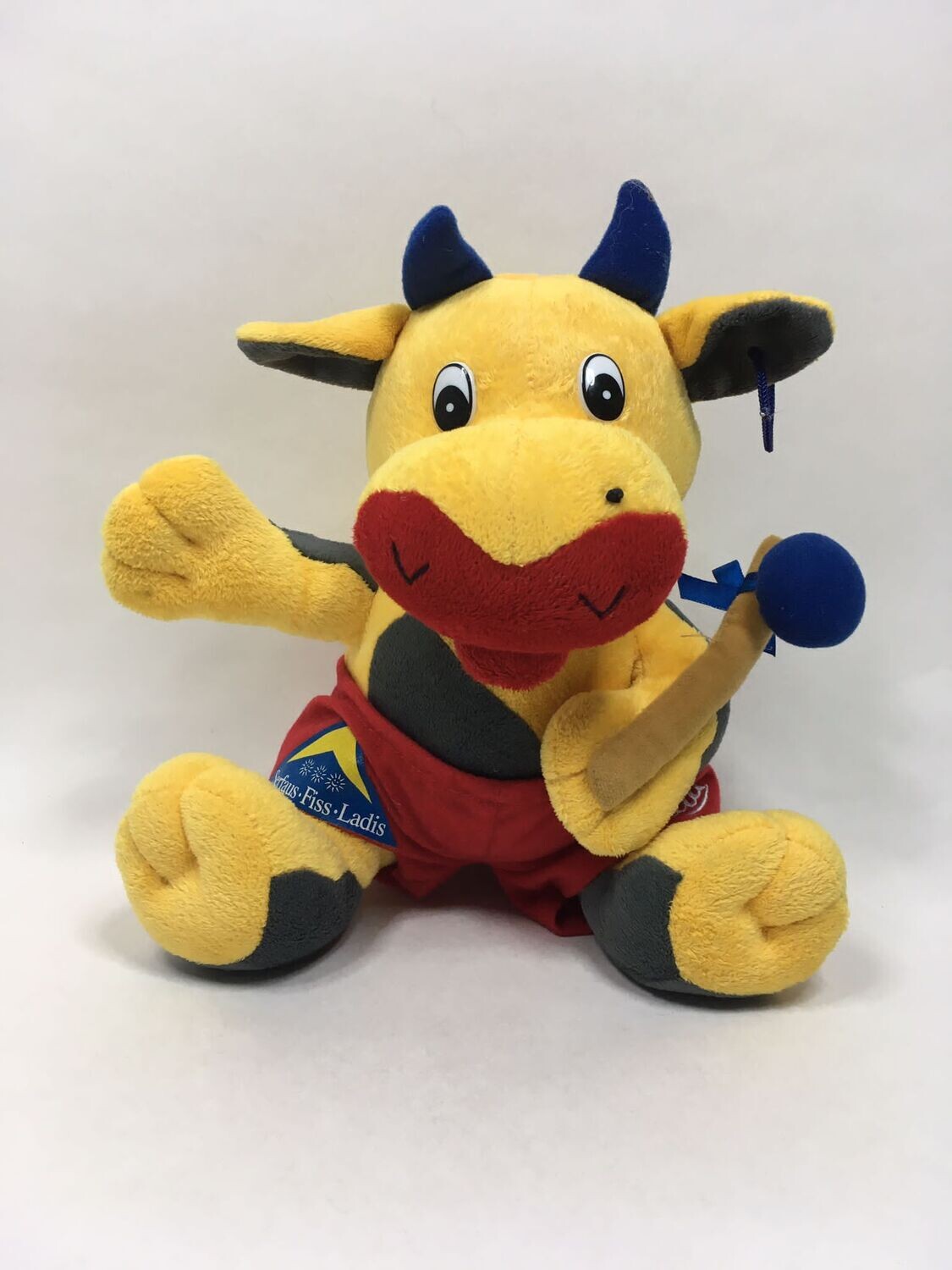 Kuh Stier Knuffel sitzend 28cm Vintage Sammlerstück