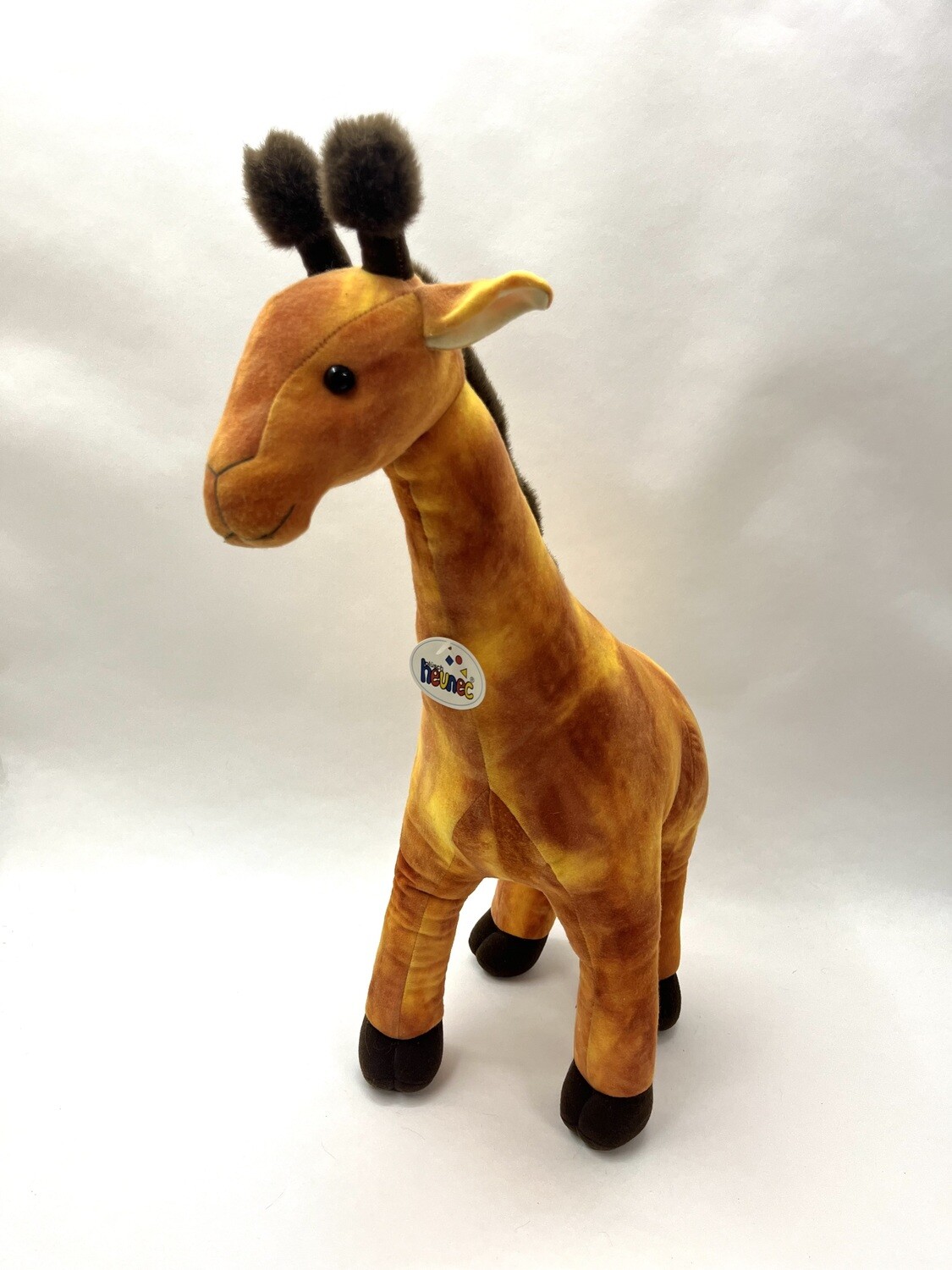 XXL Giraffe Heunec stehend 64cm 0,6kg Sammlerstück mit Etikett