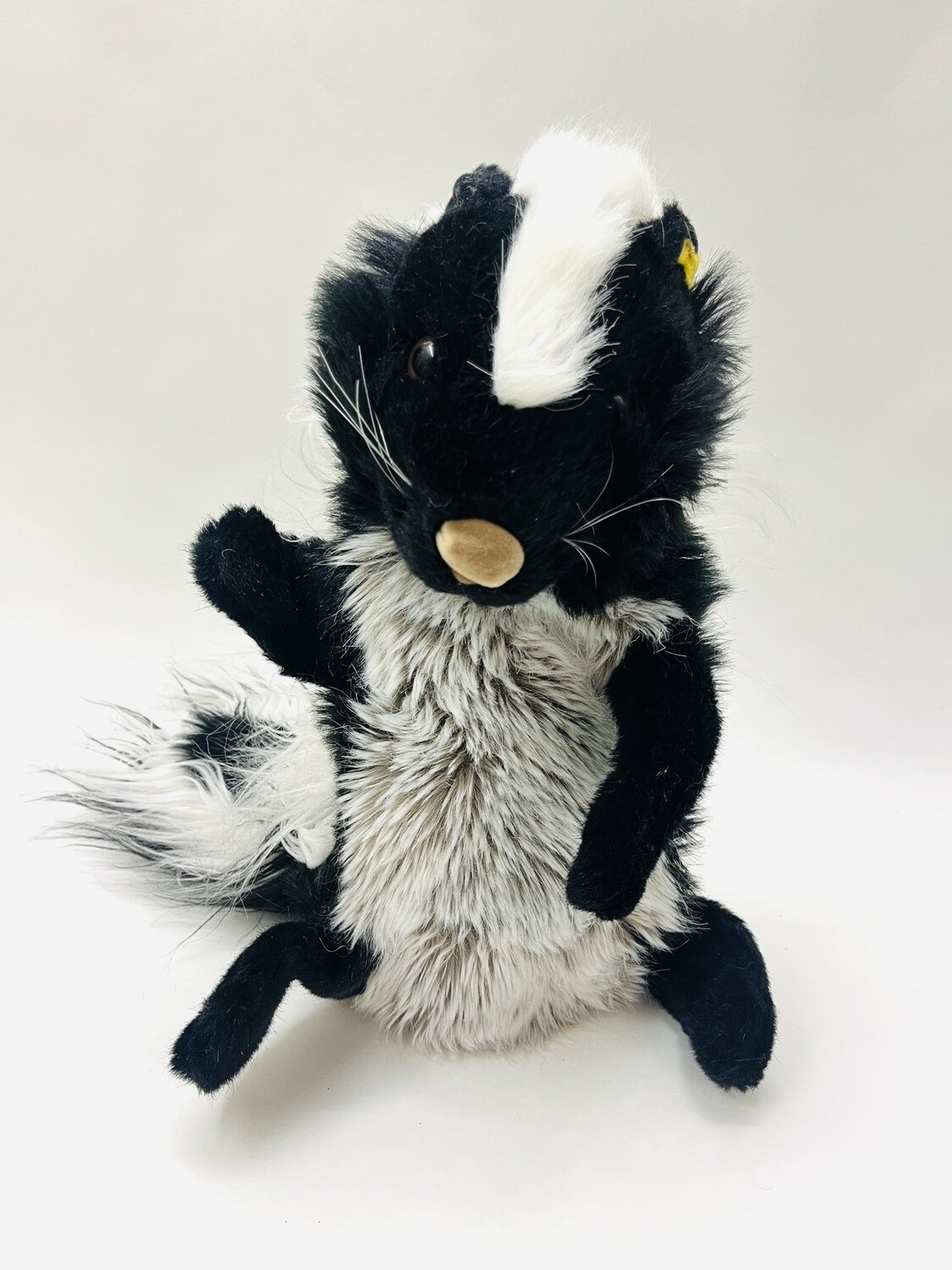 Steiff Stinktier Dralon Cosy Skunk Handpuppe stehend 37cm Mega Sammlerstück Vintage