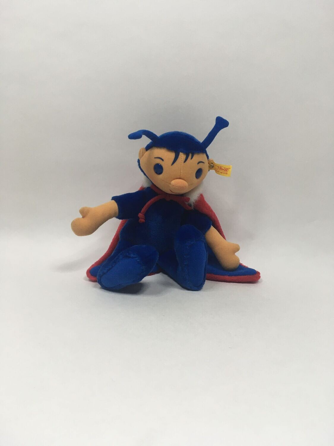 Steiff Marienkäfer Prinz Maari 236501 mit Knopf und Fahne stehend 25cm Rarität