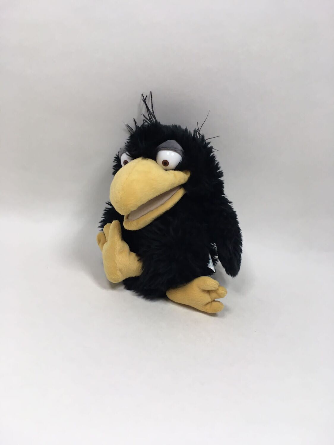 Rabe Rudi Siebenstein Handpuppe Schmidt stehend 28cm Sammlerstück