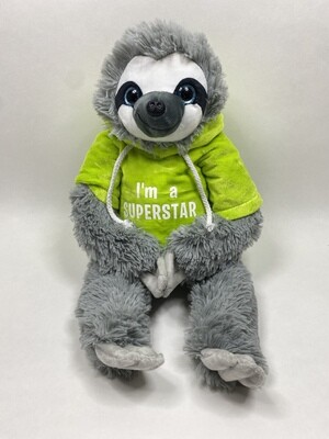 Faultier Grau Grün stehend 50cm Neuware mit Etikett Faultier Grau Grün stehend 50cm Neuware mit Etikett