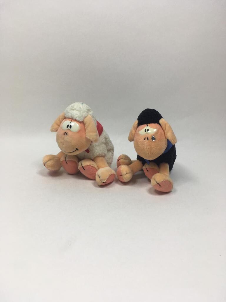 Diddl Schaf Wollywell und Vanillivi Depesche sitzend 18cm sehr selten