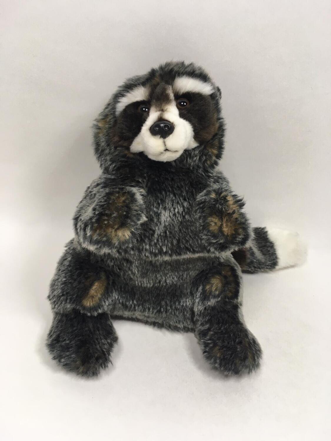 Waschbär Handpuppe Wasi stehend 28cm Sammlerstück