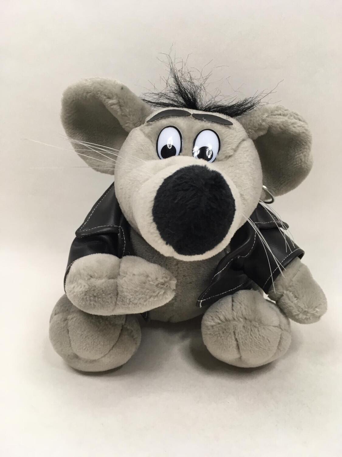 Maus Uli Stein Mittelfinger sitzend 25cm Sammlerstück