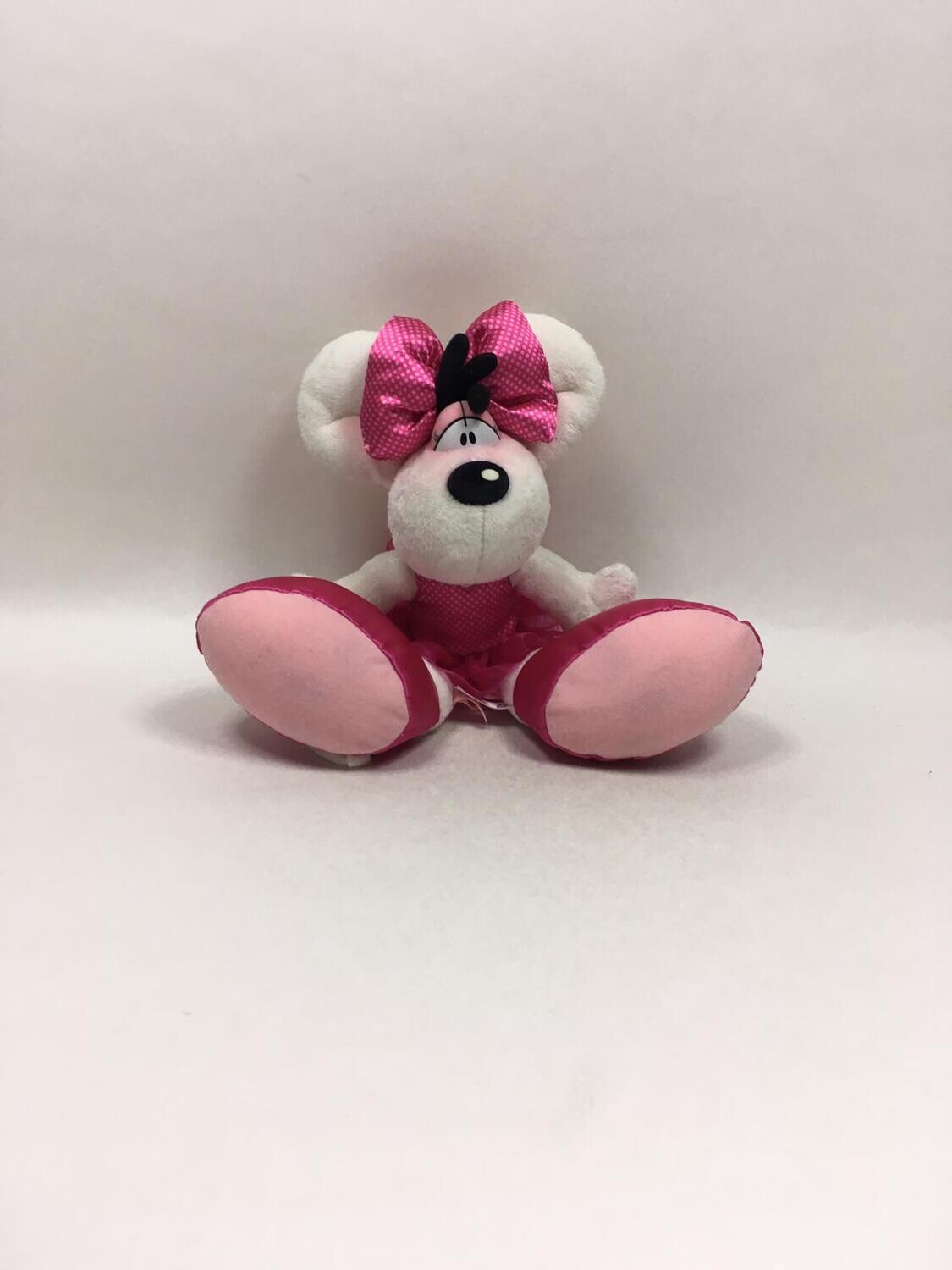 Diddl Maus im Pünktchen Kleid stehend 32cm Mega Sammlerstück ( beliebt )