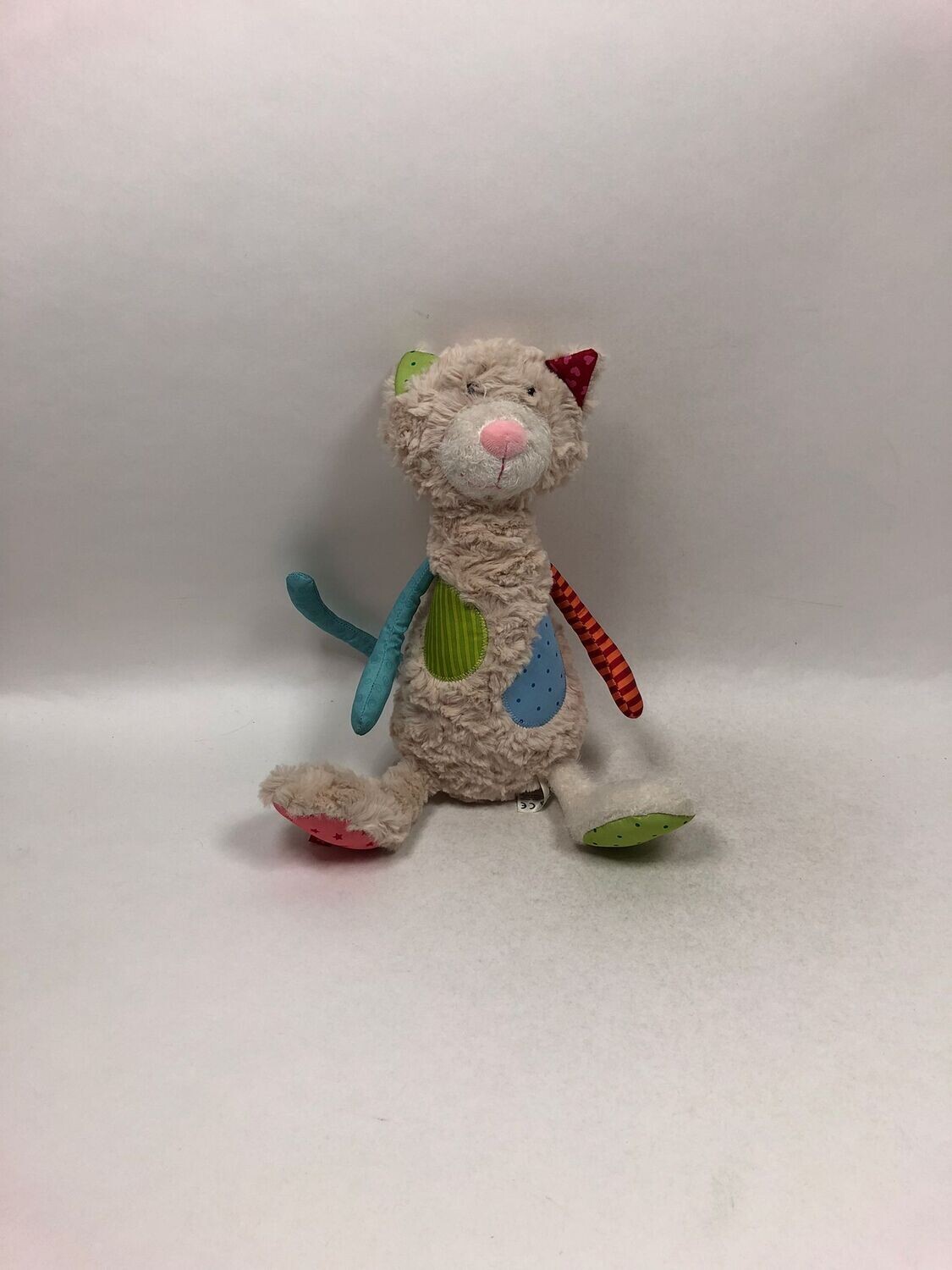 Katze Sigikid Patchwork stehend 30cm selten