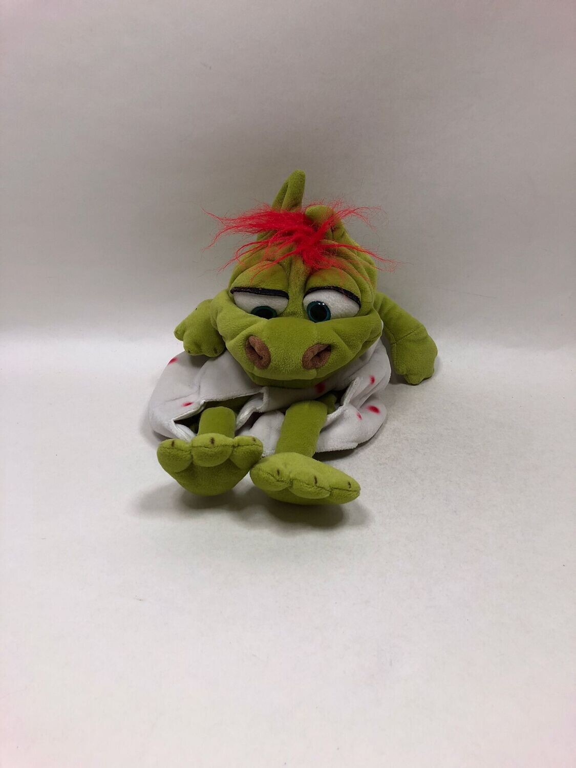 Puppe Living Puppets Handpuppe Klein Gregor im Ei stehend 38cm Sammlerstück