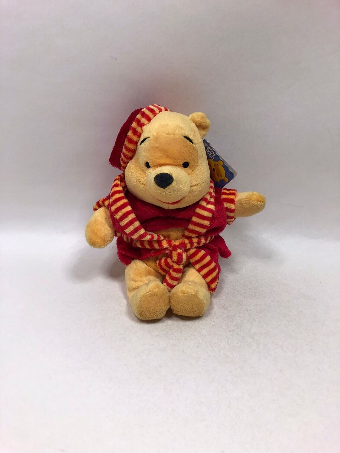 Disney Winnie Pooh im Bademantel stehend 30cm Neuwertig mit Etikett