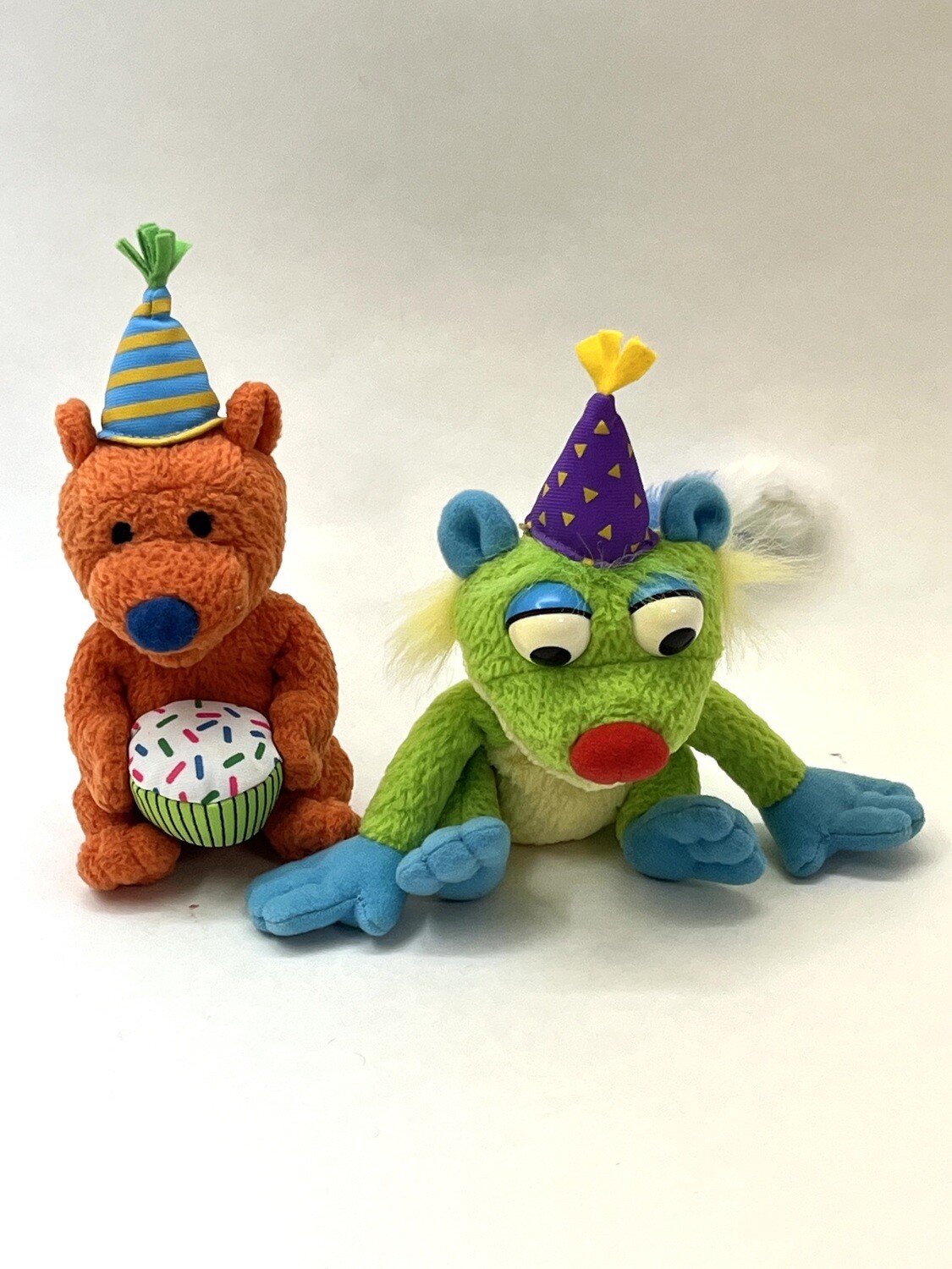 Treelo und Ojo Bär Der Bär im großen blauen Haus Jim Henson Mattel sitzend 19cm Mega Sammlerstück Vintage