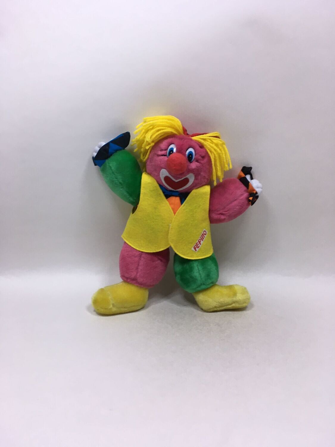Puppe Clown Pepino stehend 33cm selten Vintage