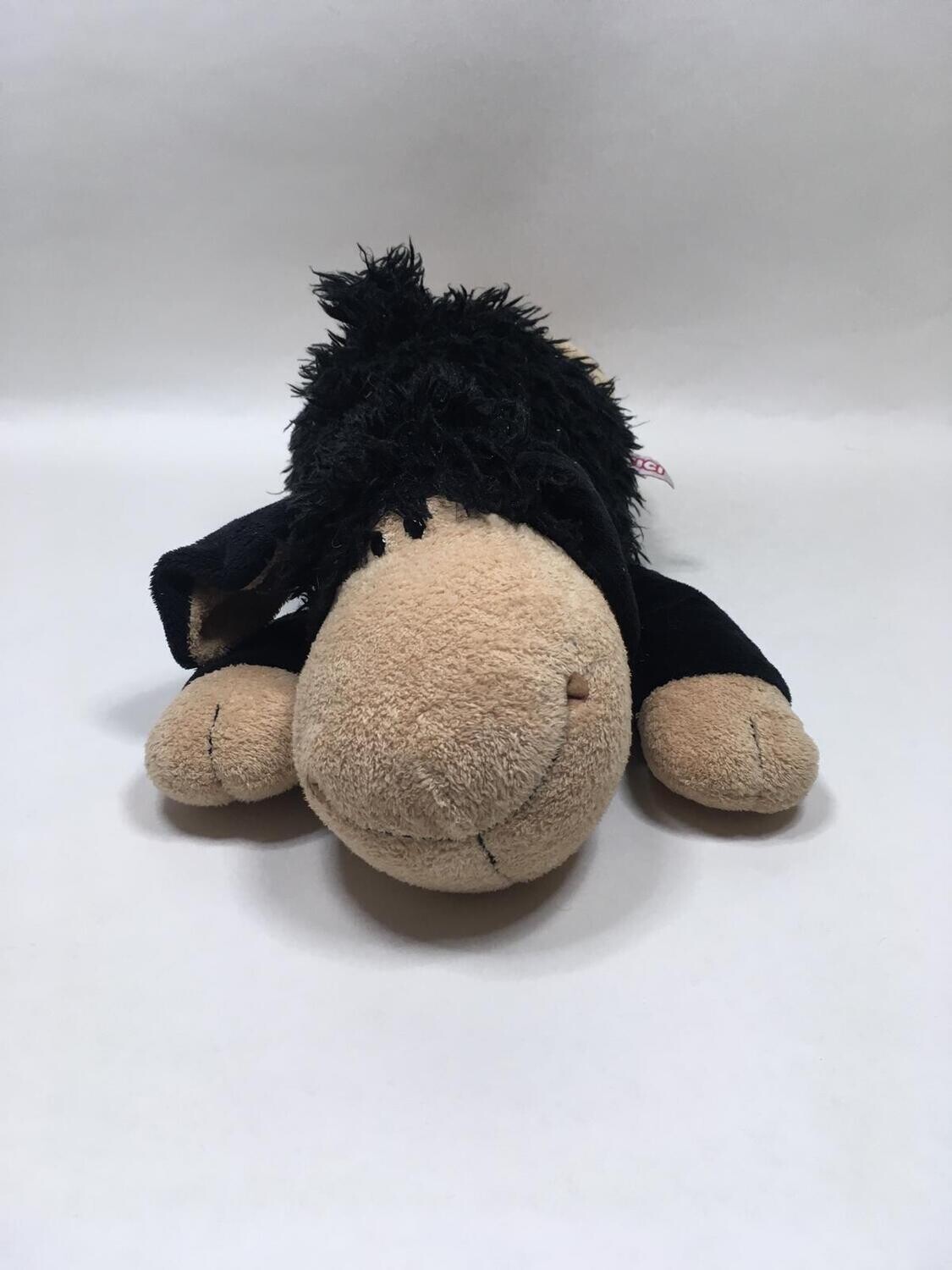 Nici Schaf Schwarz liegend 50cm Sammlerstück