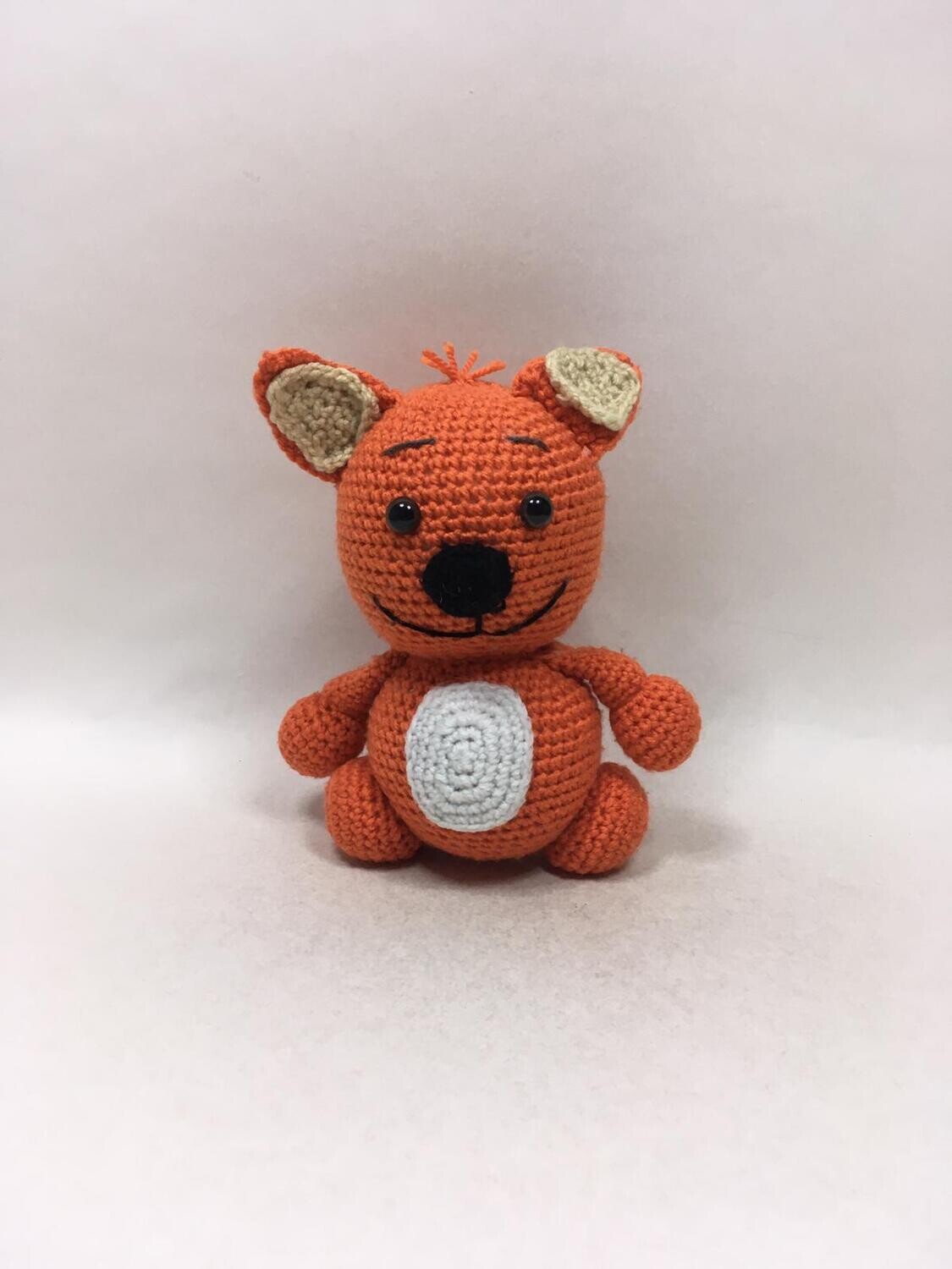 Eichhörnchen Handarbeit Knuffel sitzend 15cm selten