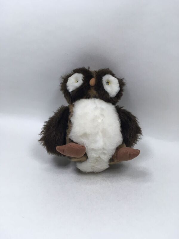 Eule Knuffel stehend 25cm selten