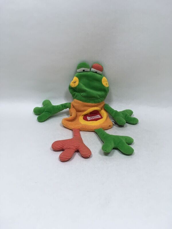 Frosch Sigikid / Wärmekissen stehend 38cm sehr selten