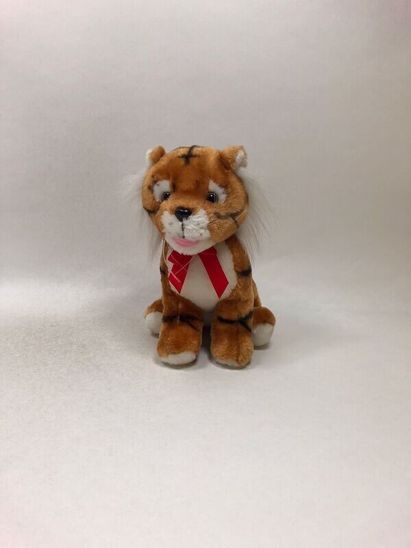 Tiger Doll Toy sitzend 28cm selten