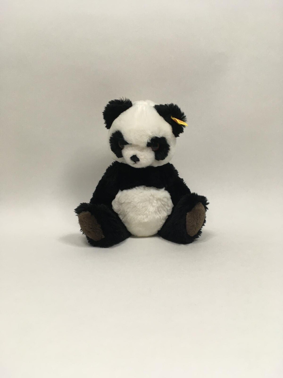 Steiff Petsy Panda 0240/28 mit Knopf und Fahne stehend 25cm Mega Rarität