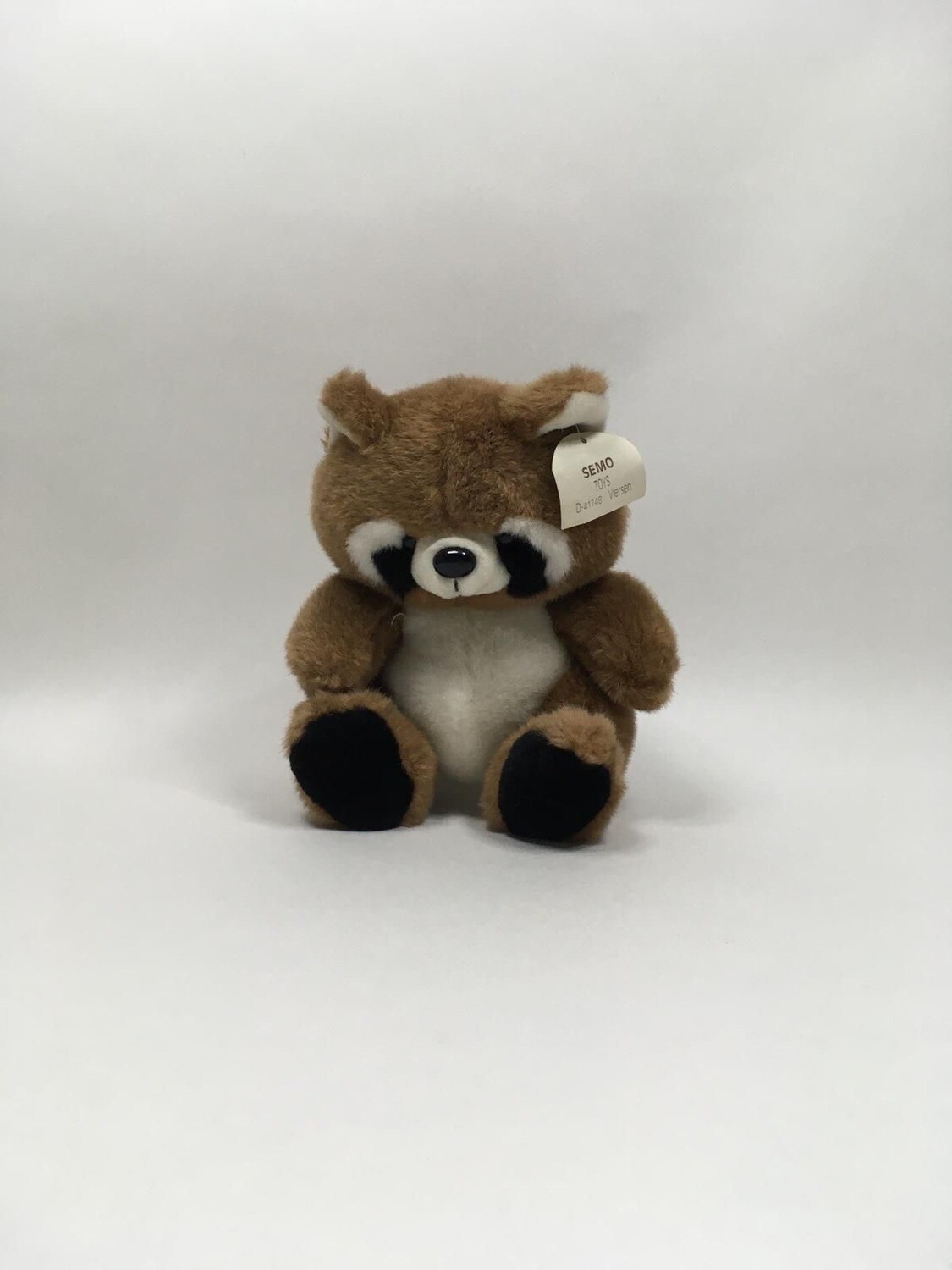 Waschbär Semo sitzend 35cm Mega selten mit Etikett