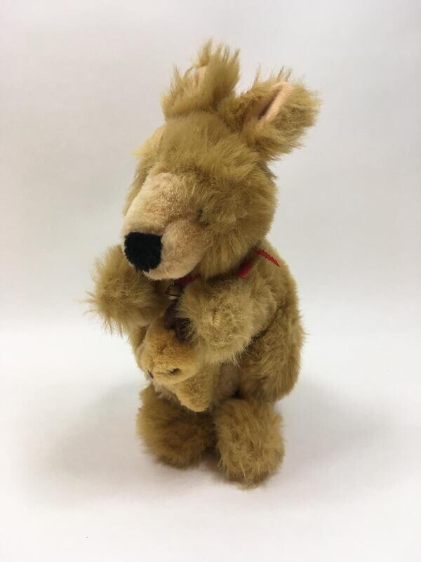 Känguru mit Baby Knuffel stehend 28cm Mega Sammlerstück