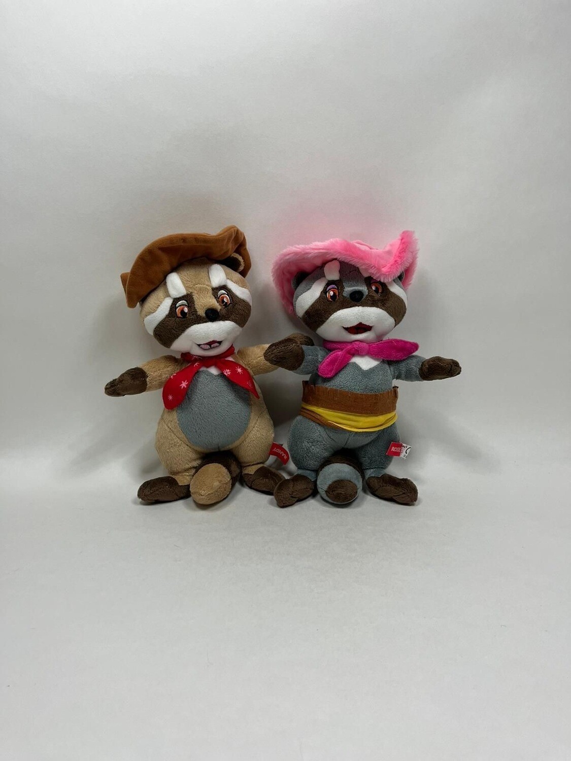 Waschbären Randy und Rosie Play by Play stehend 30cm Mega selten