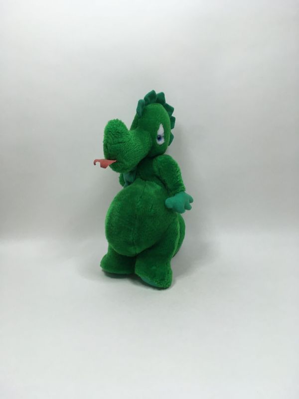 Krokodil / Drache Knuffel stehend 38cm selten Vintage