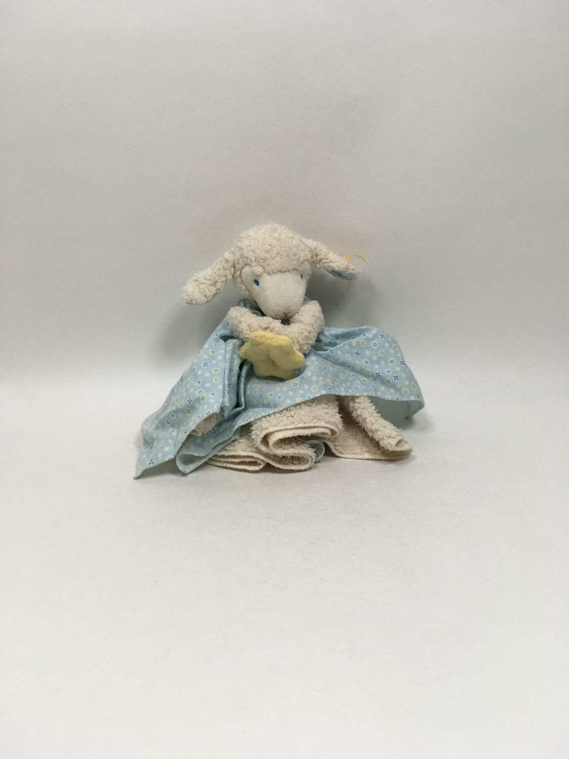 Steiff Schaf Lamm mit Stern Schmusetuch 236402 mit Knopf und Fahne stehend 25cm Mega selten