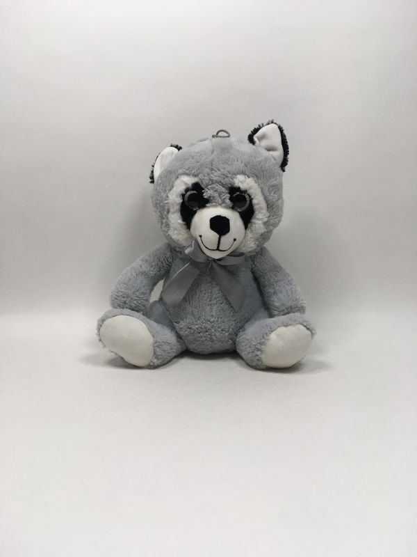 Waschbär Paul Import sitzend 20cm selten