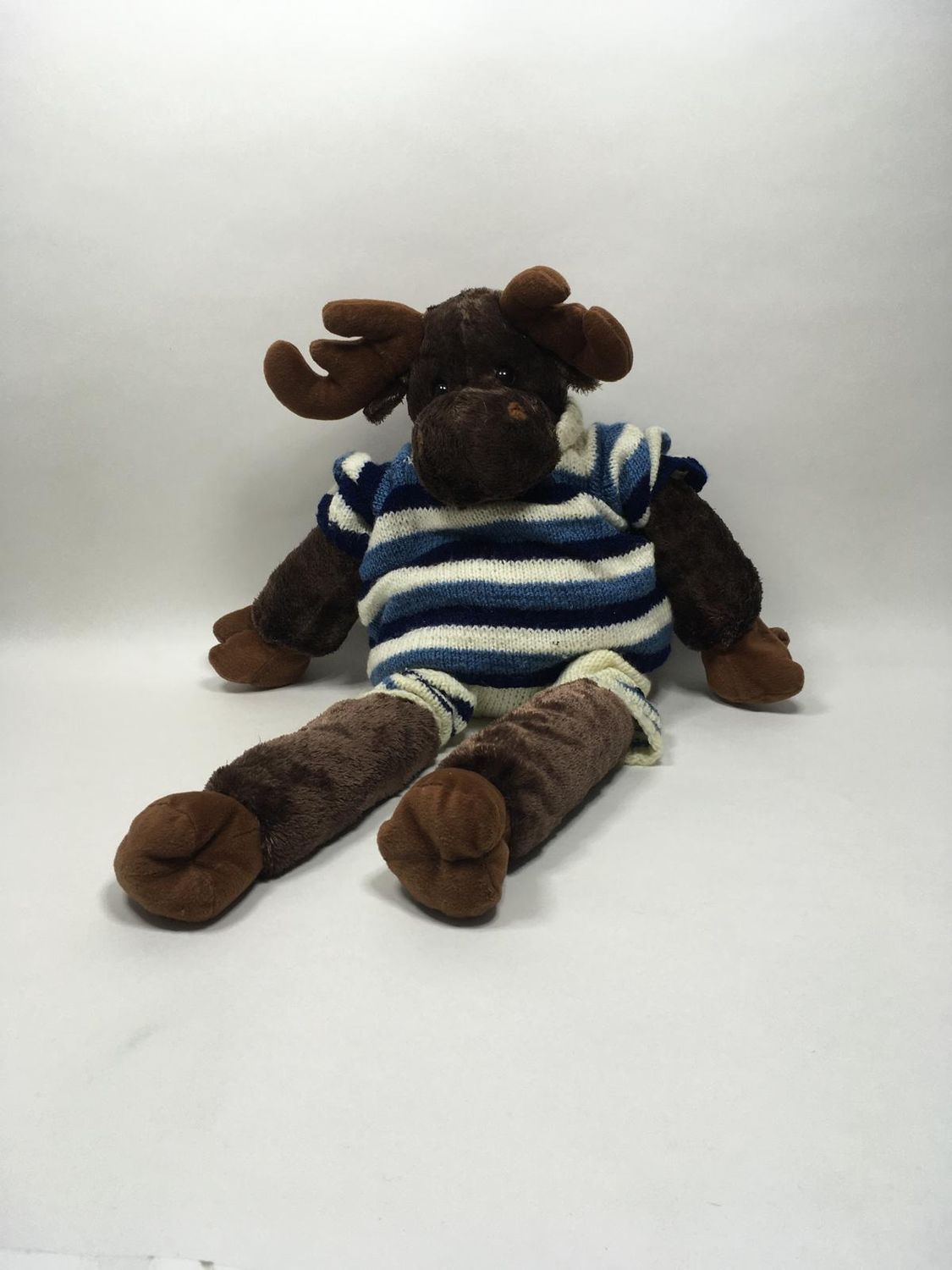 Elch Knuffel XL stehend 70cm selten