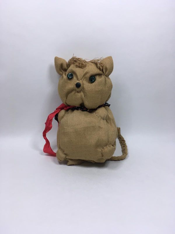 Katze Jutesack Knuffel stehend 40cm selten