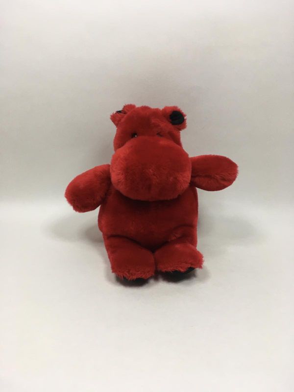 Nilpferd Knuffel sitzend 25cm selten